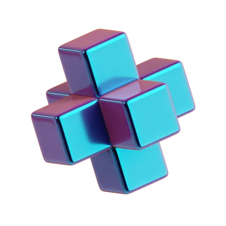 Abstract Six Sides  3D Icon