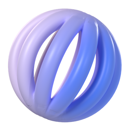Abstract Sphere Gradient  3D Icon