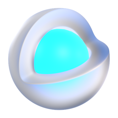 Abstract Sphere Morphic  3D Icon