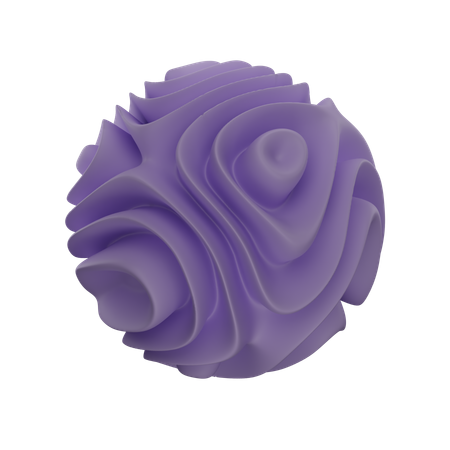 Abstract Sphere Shape  3D Icon
