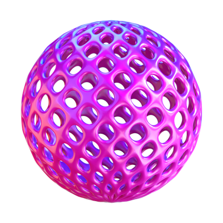 Abstract Sphere Shape  3D Icon