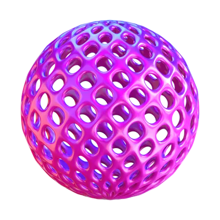 Abstract Sphere Shape  3D Icon