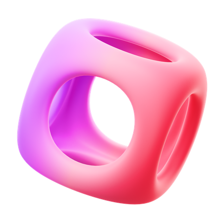 Abstract Square Hole  3D Icon