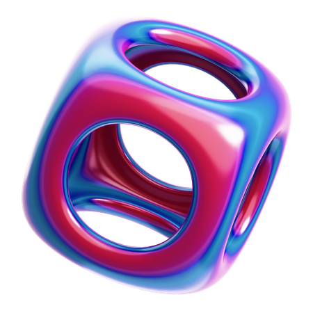 Abstract Square Hole  3D Icon