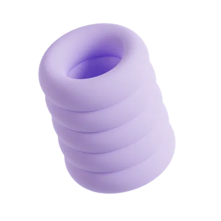 Abstract Stacks Ring  3D Icon