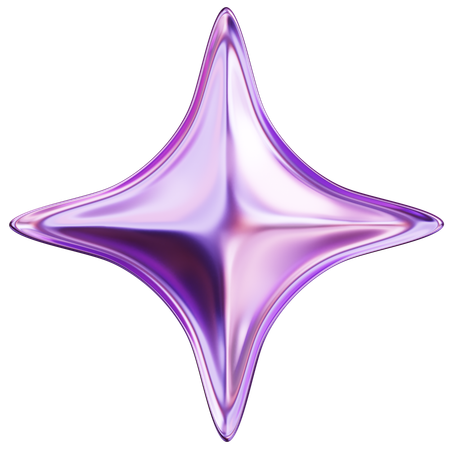 Abstract Star  3D Icon