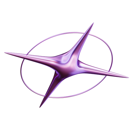 Abstract Star  3D Icon