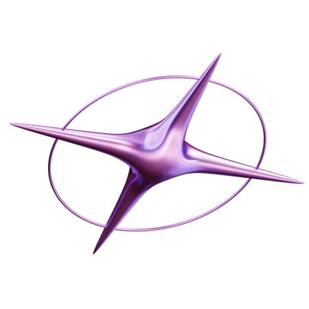 Abstract Star  3D Icon