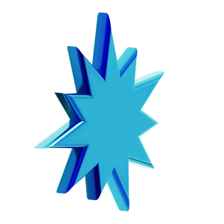 Abstract Star  3D Icon