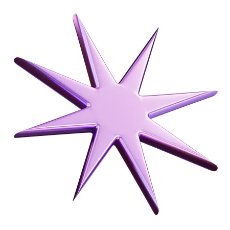 Abstract Star  3D Icon