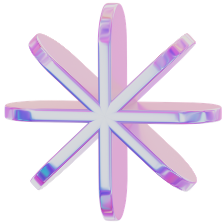 Abstract Star  3D Icon