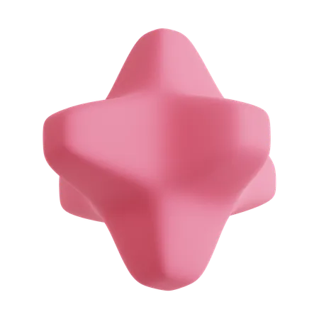 Abstract Star  3D Icon