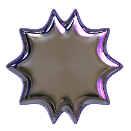 Abstract Star Geometry  3D Icon