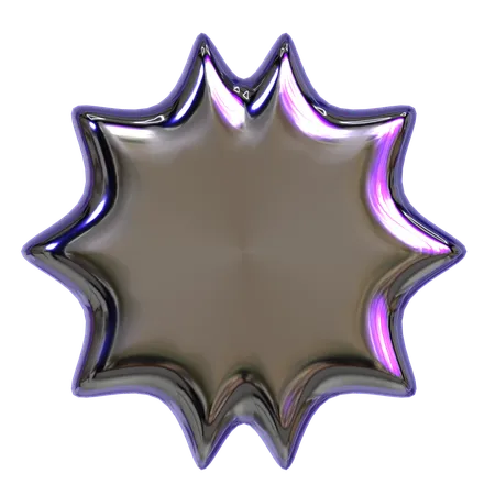 Abstract Star Geometry  3D Icon