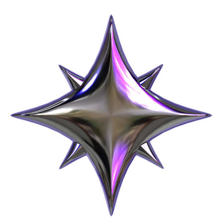 Abstract Star Geometry  3D Icon