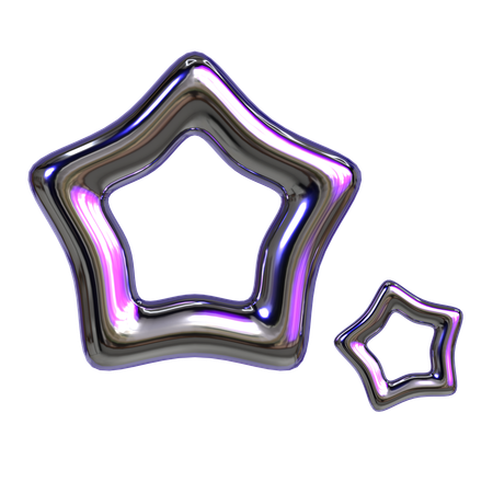 Abstract Star Geometry  3D Icon