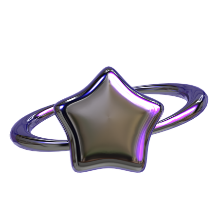 Abstract Star Geometry  3D Icon