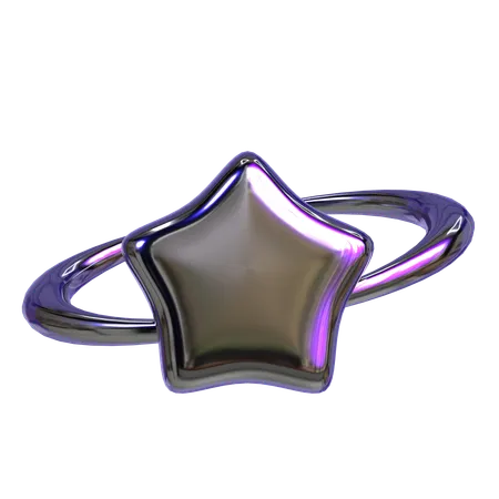 Abstract Star Geometry  3D Icon