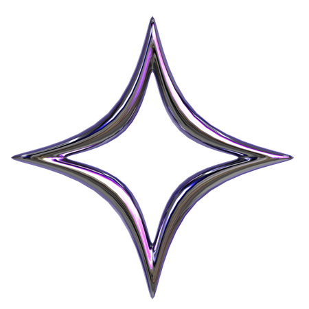 Abstract Star Geometry  3D Icon