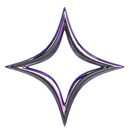 Abstract Star Geometry  3D Icon