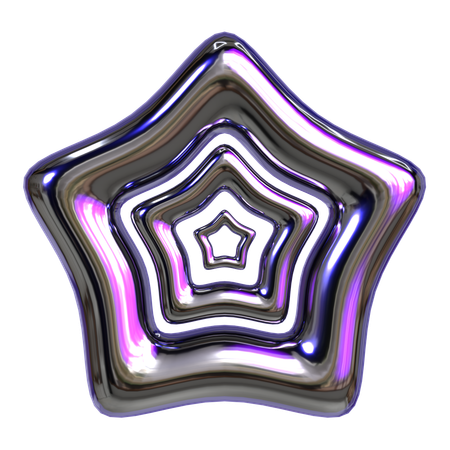 Abstract Star Geometry  3D Icon