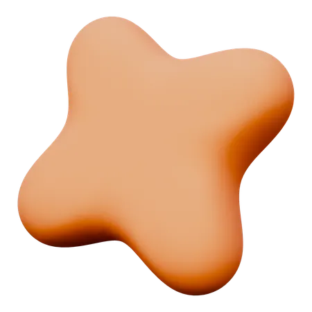Abstract Star Shape  3D Icon
