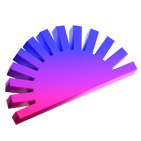 Abstract Sunset  3D Icon