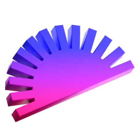 Abstract Sunset  3D Icon