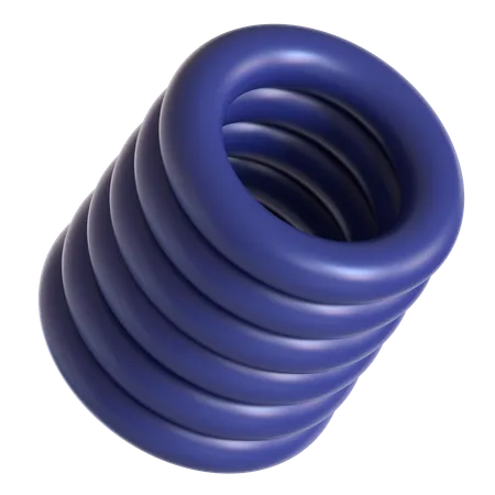 Abstract Torus Shape  3D Icon