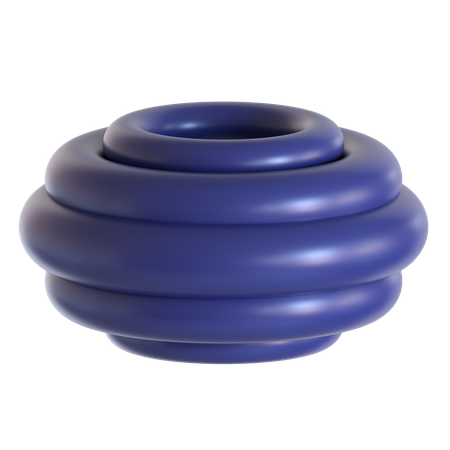 Abstract Torus Shape  3D Icon