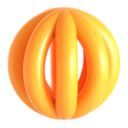 Abstract Torus Shape  3D Icon