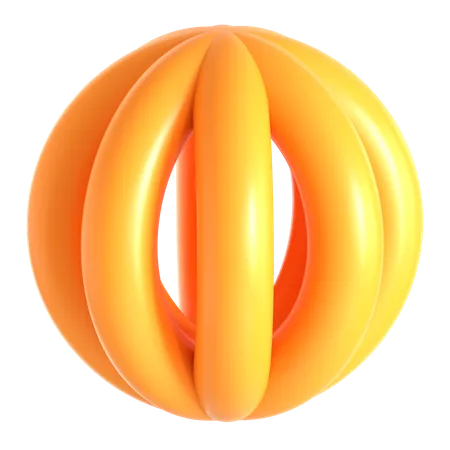 Abstract Torus Shape  3D Icon