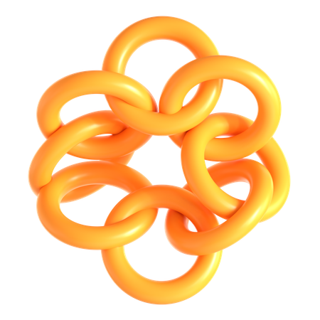 Abstract Torus Shape  3D Icon