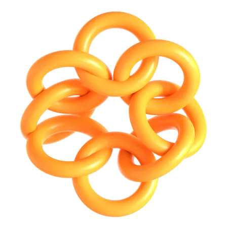 Abstract Torus Shape  3D Icon