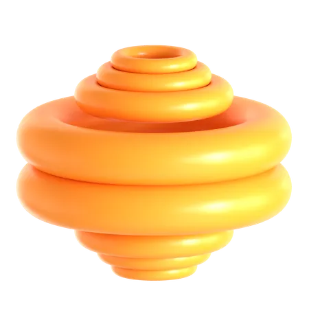 Abstract Torus Shape  3D Icon