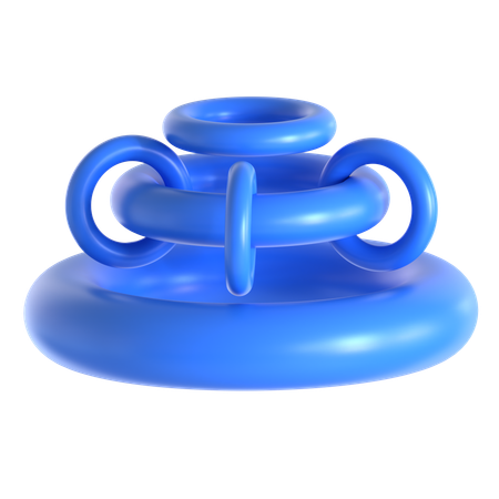 Abstract Torus Shape  3D Icon