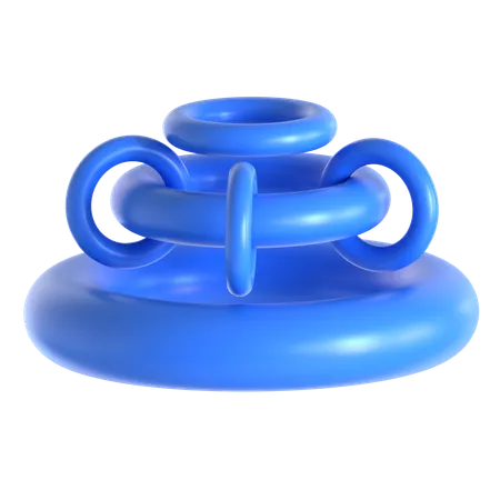 Abstract Torus Shape  3D Icon