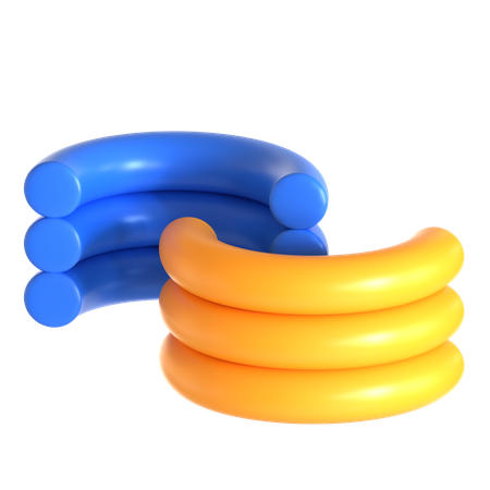 Abstract Torus Shape  3D Icon