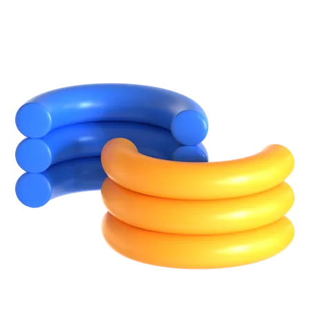 Abstract Torus Shape  3D Icon