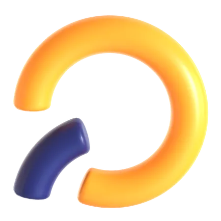 Abstract Torus Shape  3D Icon