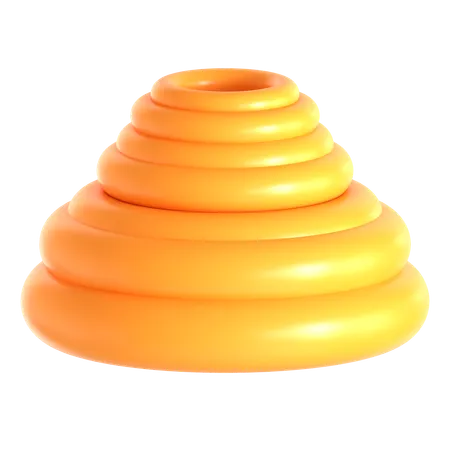 Abstract Torus Shape  3D Icon