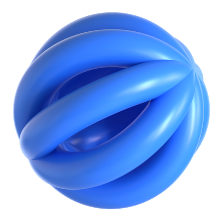 Abstract Torus Shape  3D Icon