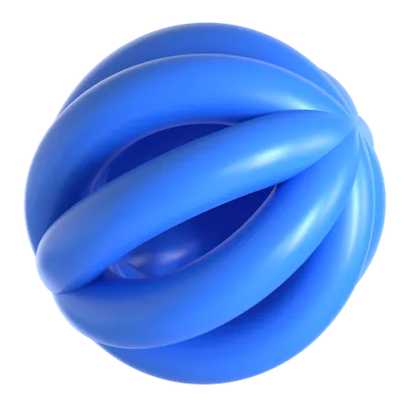 Abstract Torus Shape  3D Icon