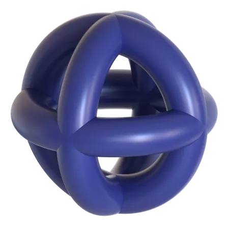 Abstract Torus Shape  3D Icon