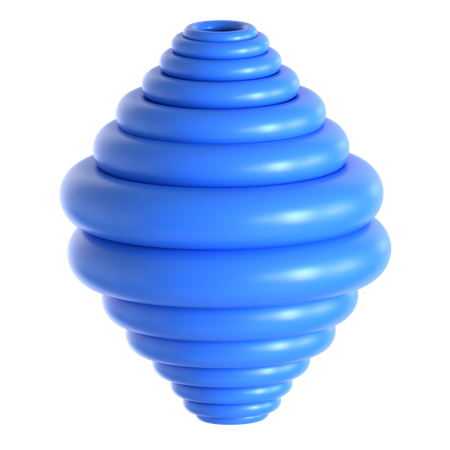 Abstract Torus Shape  3D Icon