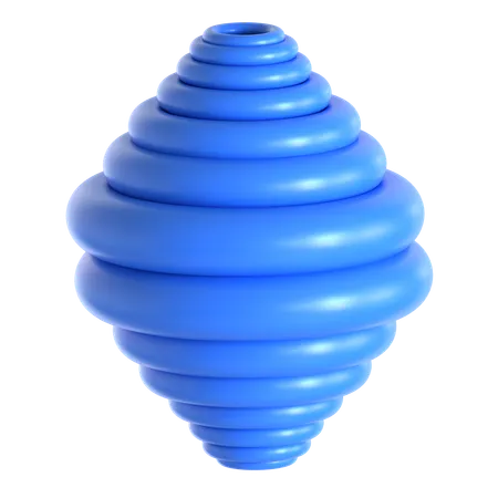 Abstract Torus Shape  3D Icon