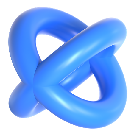 Abstract Torus Shape  3D Icon