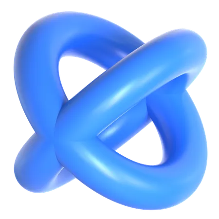 Abstract Torus Shape  3D Icon