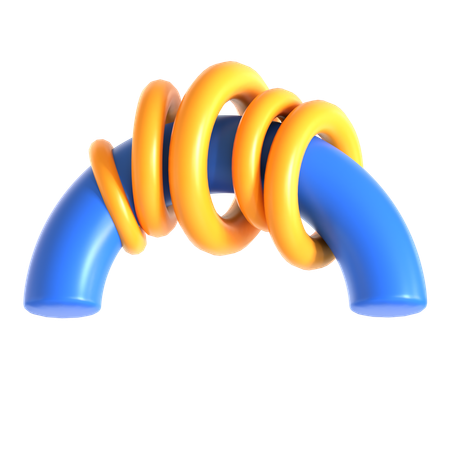 Abstract Torus Shape  3D Icon