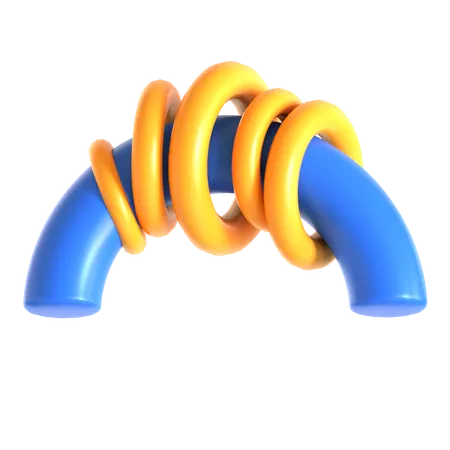 Abstract Torus Shape  3D Icon